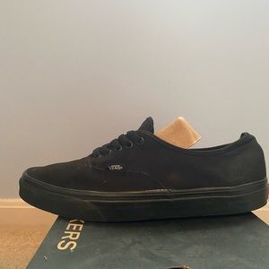 Vans.All black Vans low top size 10.